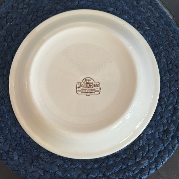 🍋 Vintage Jeannette USA Ceramic Lemon Meringue Pie Recipe Plate - Picture 2 of 3